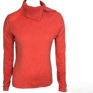 GENEVA Cashmere Orange Long Sleeve Sweater